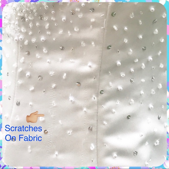 DEMETRIOS Beaded Ivory Satin Halter Neck Wedding Gown w Train Size 10 Dress - Picture 7 of 7